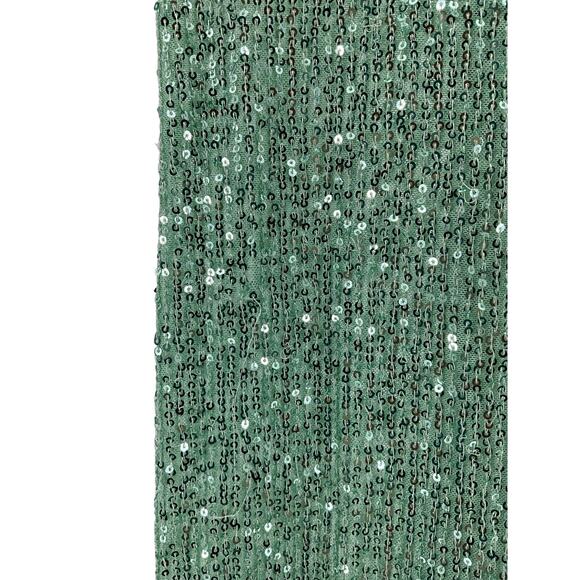 Fait Par Foutch 'Elizabeth' Green Polyester�Mesh Sequin Dress Size XS - Picture 8 of 9